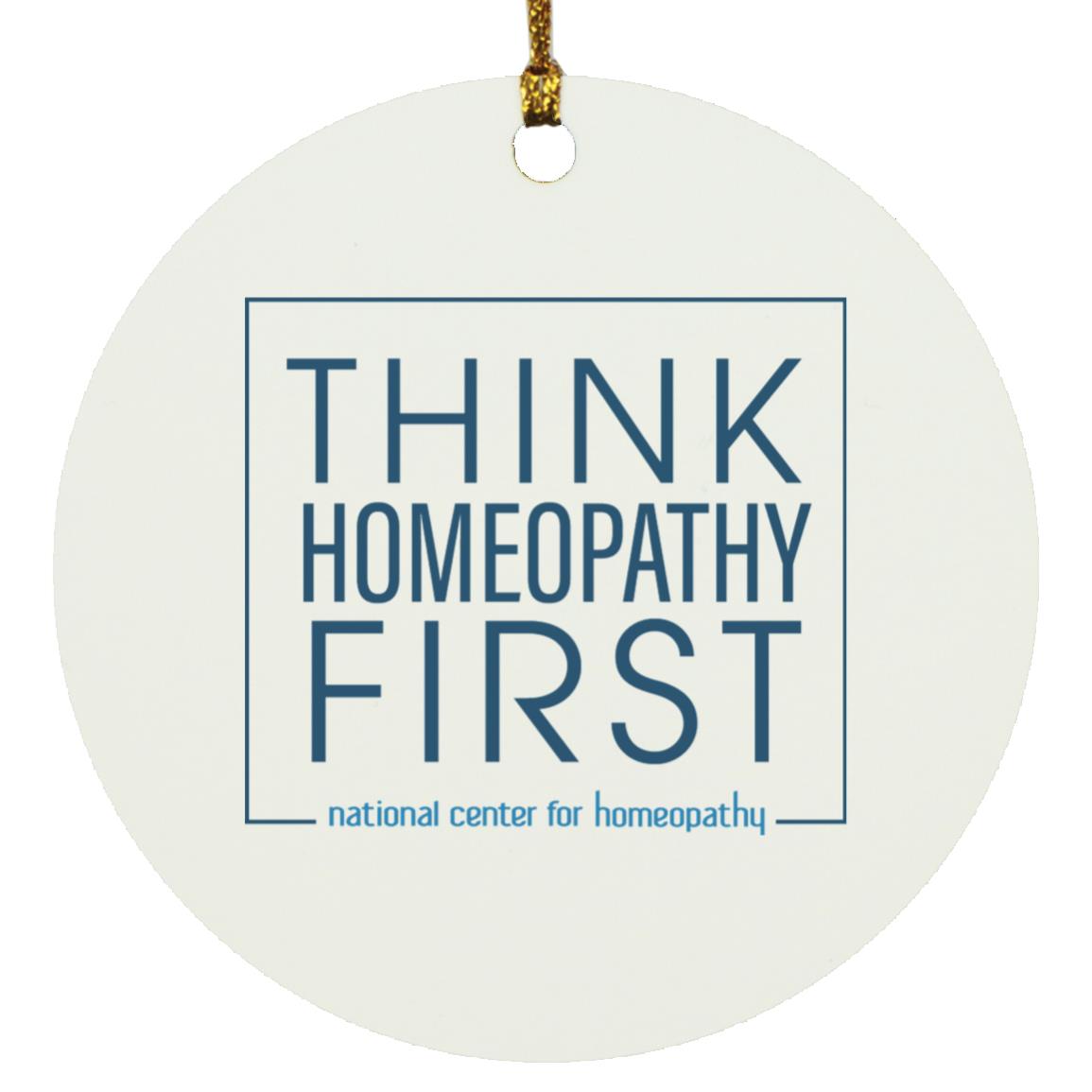 Think Homeopathy First Circle Ornament