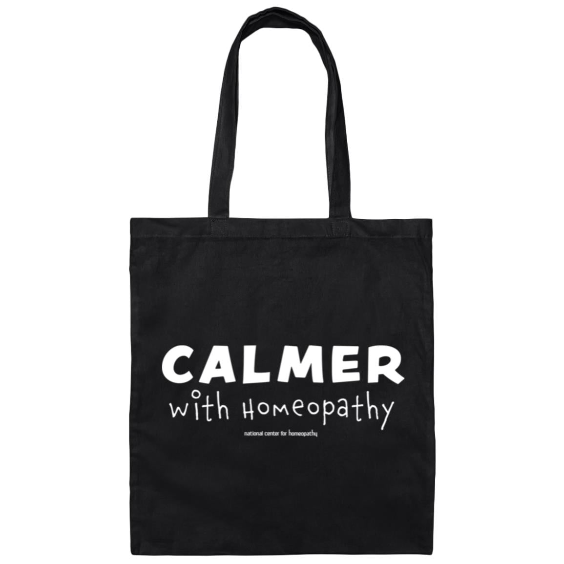 Calmer with Homeopathy Canvas Tote Bag - Multiple Colors