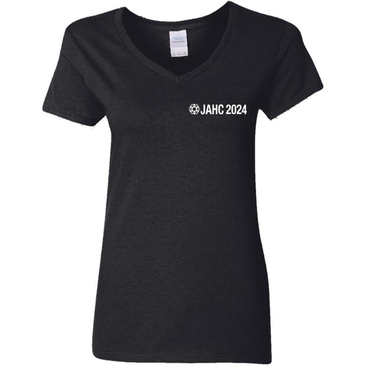 JAHC 50th Anniversary Women's V-Neck T-Shirt - Dual-Sided Design