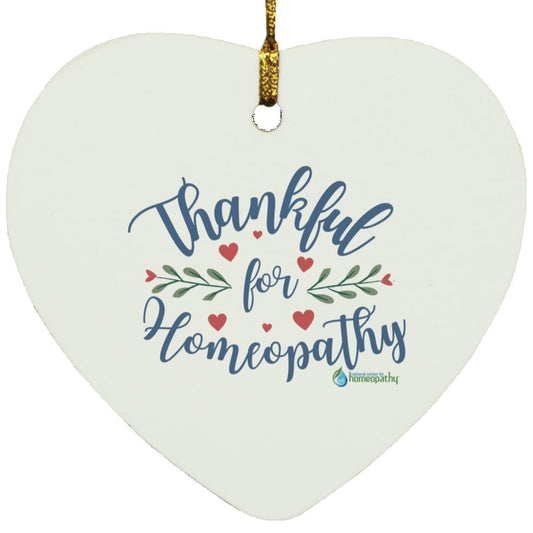 Thankful for Homeopathy Heart Ornament
