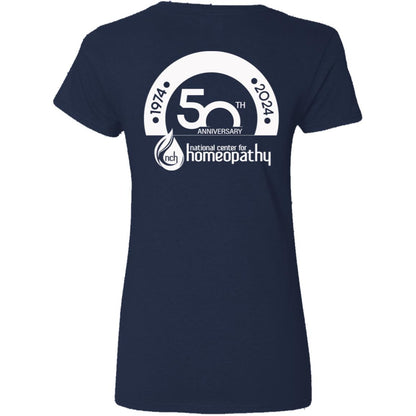 JAHC 50th Anniversary Women's V-Neck T-Shirt - Dual-Sided Design